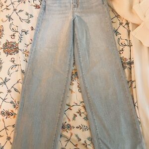 High-Rise Straight Leg Jean by Hidden